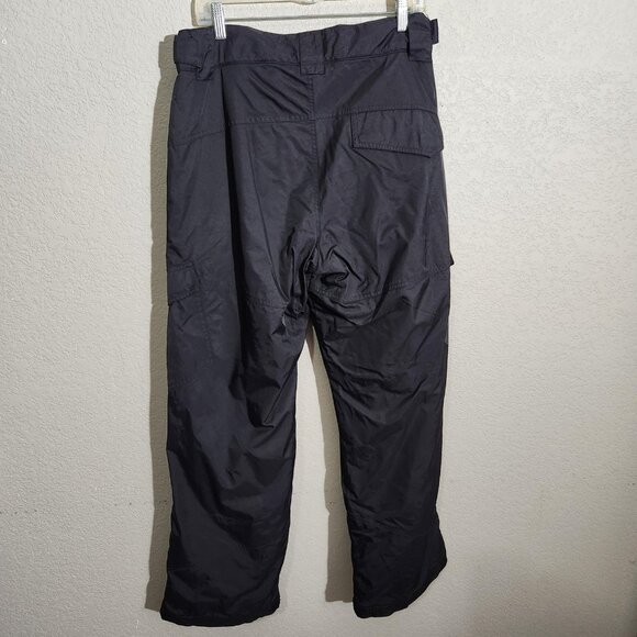 Polar Edge Snow Pants Mens Medium Black Insulated Ski Snowboard Gaiters Cargo - Picture 2 of 12